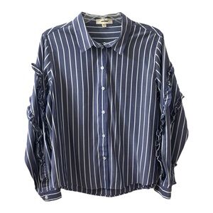 Jak & Rae Women’s Large Striped Button Up Shirt